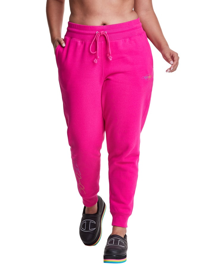 Jogger Champion Mujer - Plus Reverse Weave ( Rosas ) 3570219-MG